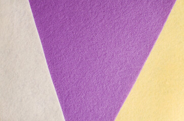 Felt background in different colors. Soft focus