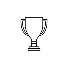 Trophy icon logo vector design template