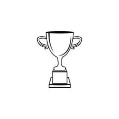 Trophy icon logo vector design template