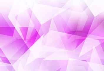 Obraz premium Light Pink vector polygonal background.