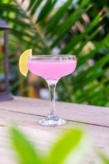 Coktel on a wooden table