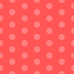Pink polka dot seamless pattern