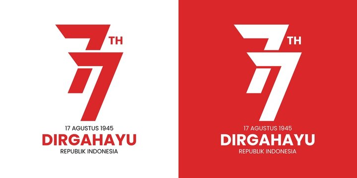 Number 77 PNG Image, Logo Number 77 Simple Design Display, Hut Ri 77th,  Dirgahayu 77th, Indonesian Independence Day PNG Image For Free Download