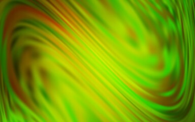Light Green, Yellow vector blurred bright template.