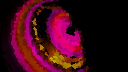 abstract colorful pixelate crystalized background. Aesthetic low poly background	