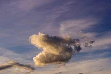 clouds over the sky