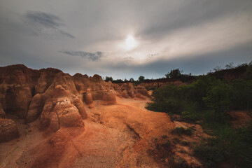 Sunset in the canyon