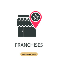 franchises icons  symbol vector elements for infographic web