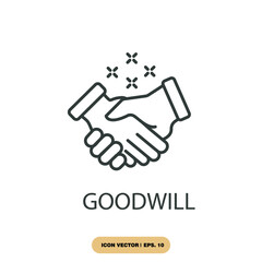 goodwill icons  symbol vector elements for infographic web
