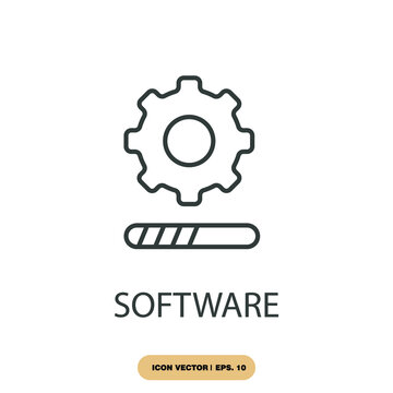 software icons  symbol vector elements for infographic web