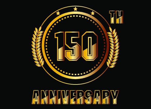 Free Vector  150 years anniversary badge