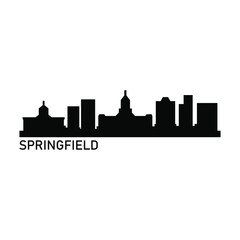 Naklejka premium Springfield skyline