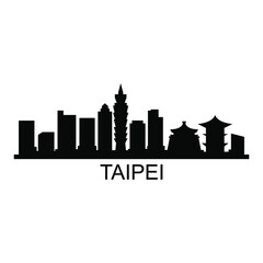 Obraz premium Taipei skyline