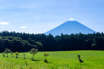 静岡県富士宮市朝霧高原からの富士山