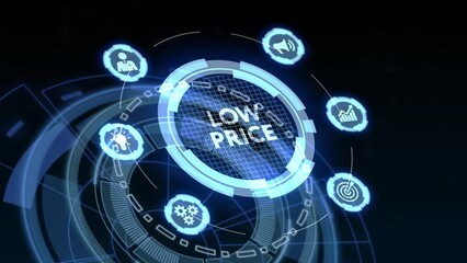 Low Price. Business concept for Price are the lowest in relation to other things of same kind. Oil price fall concept.