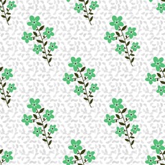 Floral seamless flower pattern for fabrics and textiles and packaging and gifts and cards and linens and kids