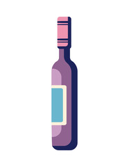 flat wine bottle