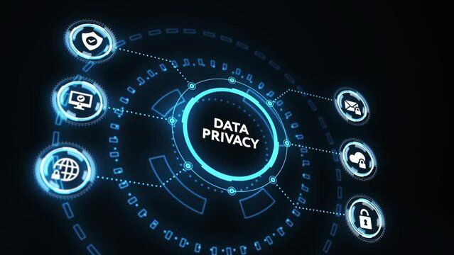Cyber security data protection business technology privacy concept.