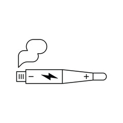Electric cigarette icon design isolated on white background