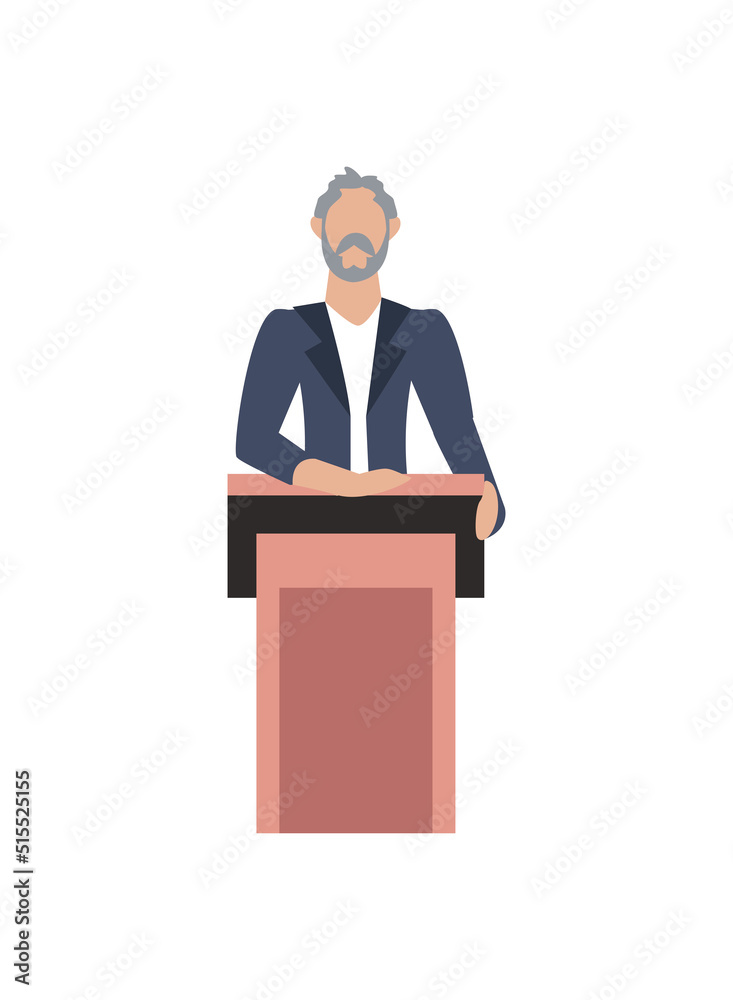 Canvas Prints flat candidate on podium