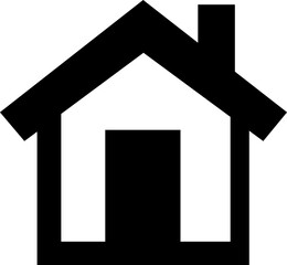 home vector icon illustration on white background line art.eps