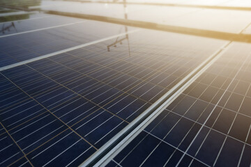 Solar panels reflect orange light to store energy when needed, produce clean energy and help reduce...