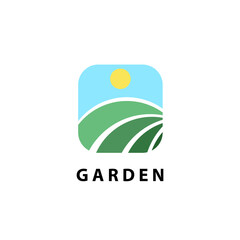 garden icon logo design vector for business