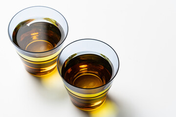 涼しげな麦茶とグラス / Barley tea