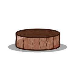wooden log design illustration on a white background