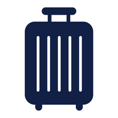suitcase 2 glyph icon