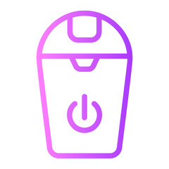 trash gradient icon