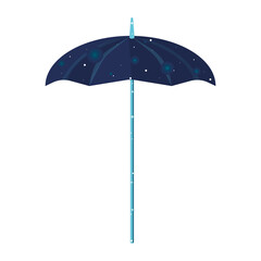 bright blue umbrella