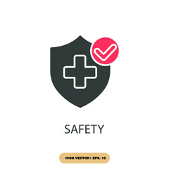 Obraz premium safety icons symbol vector elements for infographic web