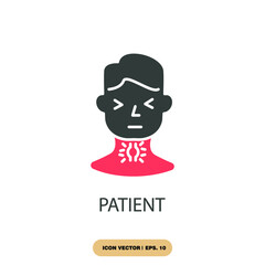 patient icons  symbol vector elements for infographic web