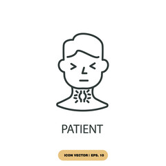 patient icons  symbol vector elements for infographic web