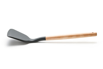 Silicone spatula on white background.Kitchen Utensil.