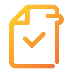 approved file Icon Illustration