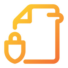 Obraz premium confidential file Icon Illustration
