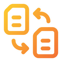 exchange file Icon Illustration