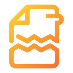corrupt file Icon Illustration