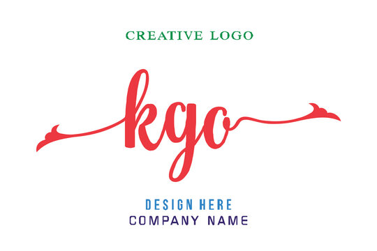 kgo lettering, perfect for company logos, offices, campuses, schools, religious education