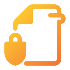 confidential file Icon Illustration