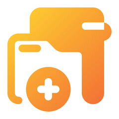 Obraz premium add folder Icon Illustration