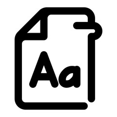font file Icon Illustration