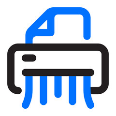 paper shredder Icon Illustration
