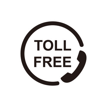 Toll Free Icon. Attendance Number Symbol