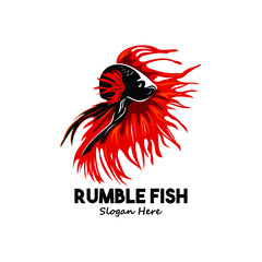 abstract logo design fish illustration for a logo fish vector fish logo rumble fish vector