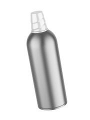 Blank whipped cream spray container, 3d render illustration.