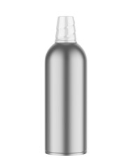 Blank whipped cream spray container, 3d render illustration.