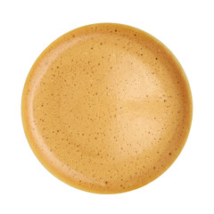 Inside part of coffee espresso cup isolated on white.